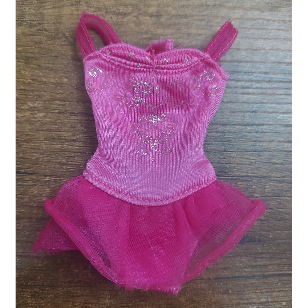 Barbie Pink Ice Skating Outfit Mattel Barbie doll Pink Ice Dance One piece Vtg